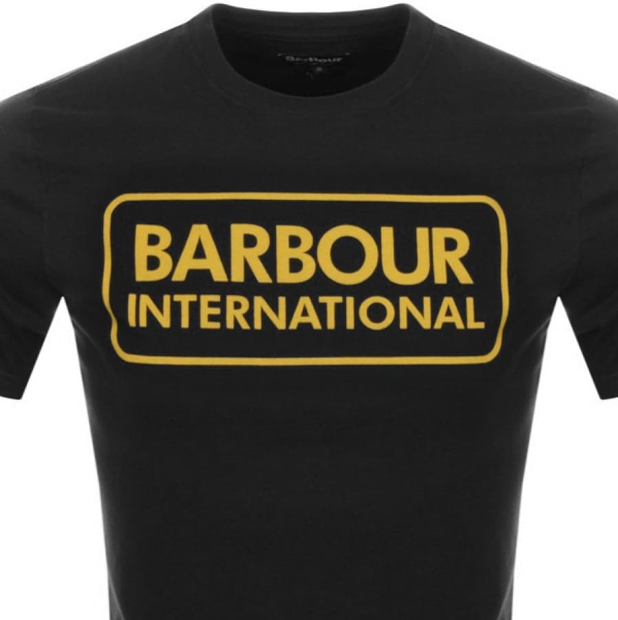 Alternative Image for ProductBarbour International Large Logo T Shirt Black2